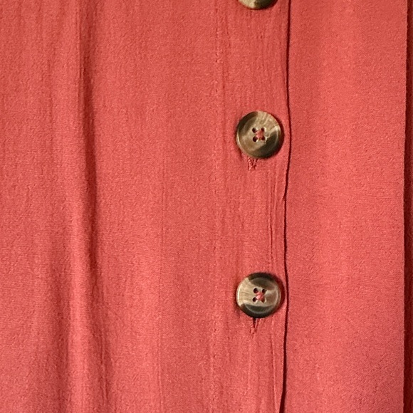 American Eagle Button-Down Rust Skirt (Small) - Picture 3 of 4